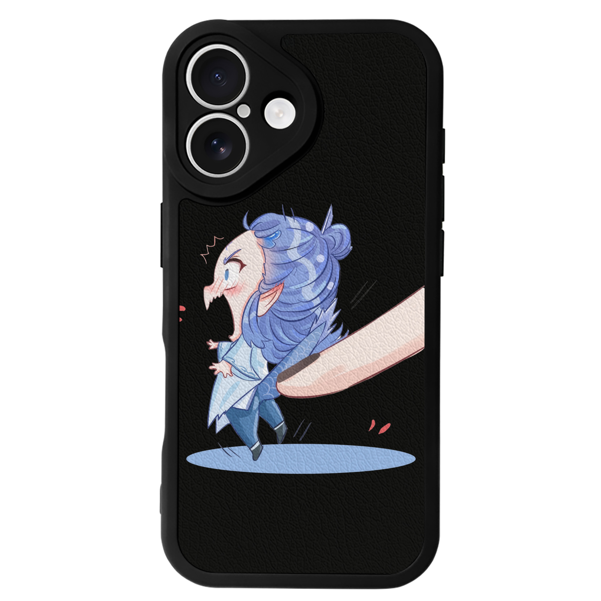 （画像用） Ne Zha 2 ナタ 魔童の大暴れ 【iPhone 16シリーズ対応】シリコンスマホケース（レザー調） 材質：シリコン